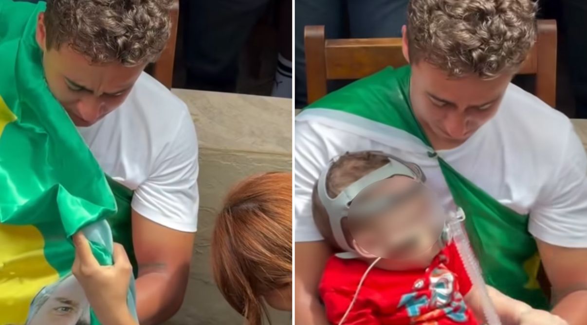 nikolas-ferreira-ora-por-bebe-com-doenca-rara-durante-caminhada:-“deus-faz-o-impossivel”