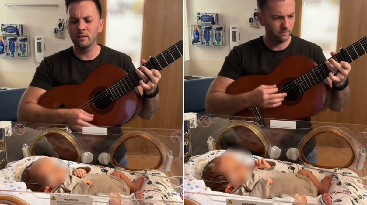 pai-toca-louvor-para-bebe-que-nasceu-com-lesao-cerebral-e-declara-cura:-“meu-deus-e-rafah”