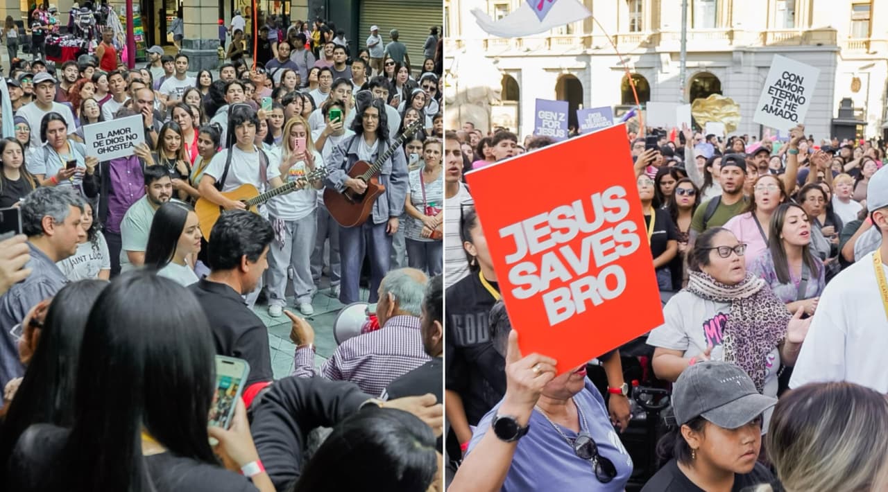 jovens-se-reunem-para-adorar-nas-ruas-da-capital-do-chile:-“foi-impactada-pelo-evangelho”