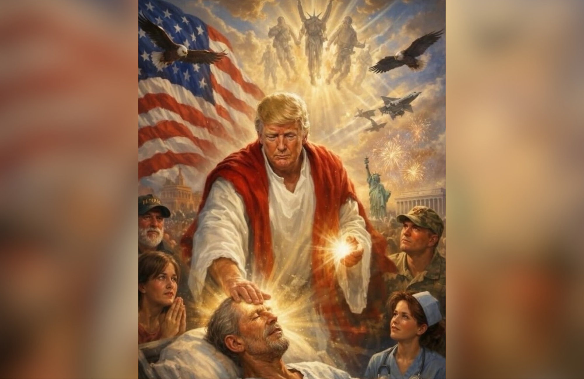 lideres-evangelicos-chamam-de-“blasfemia”-postagem-de-trump-retratado-como-jesus
